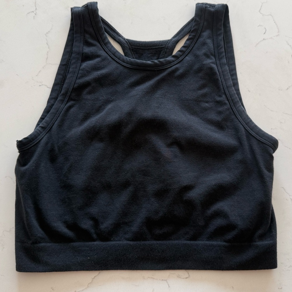 Gymshark Black Racerback Crop Bralette
